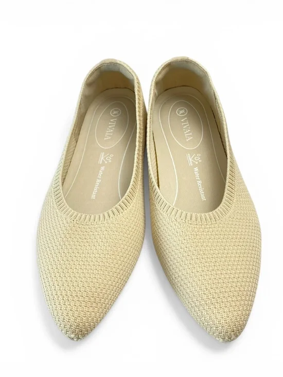 VIVAIA Pointed Toe Ballet Flats (Aria 5°) in Almond Size 8.5 - Picture 3 of 13